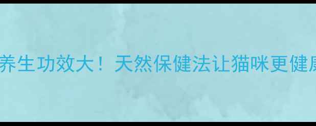 图片 ✨猫薄荷养生功效大！天然保健法让猫咪更健康活泼🌿2